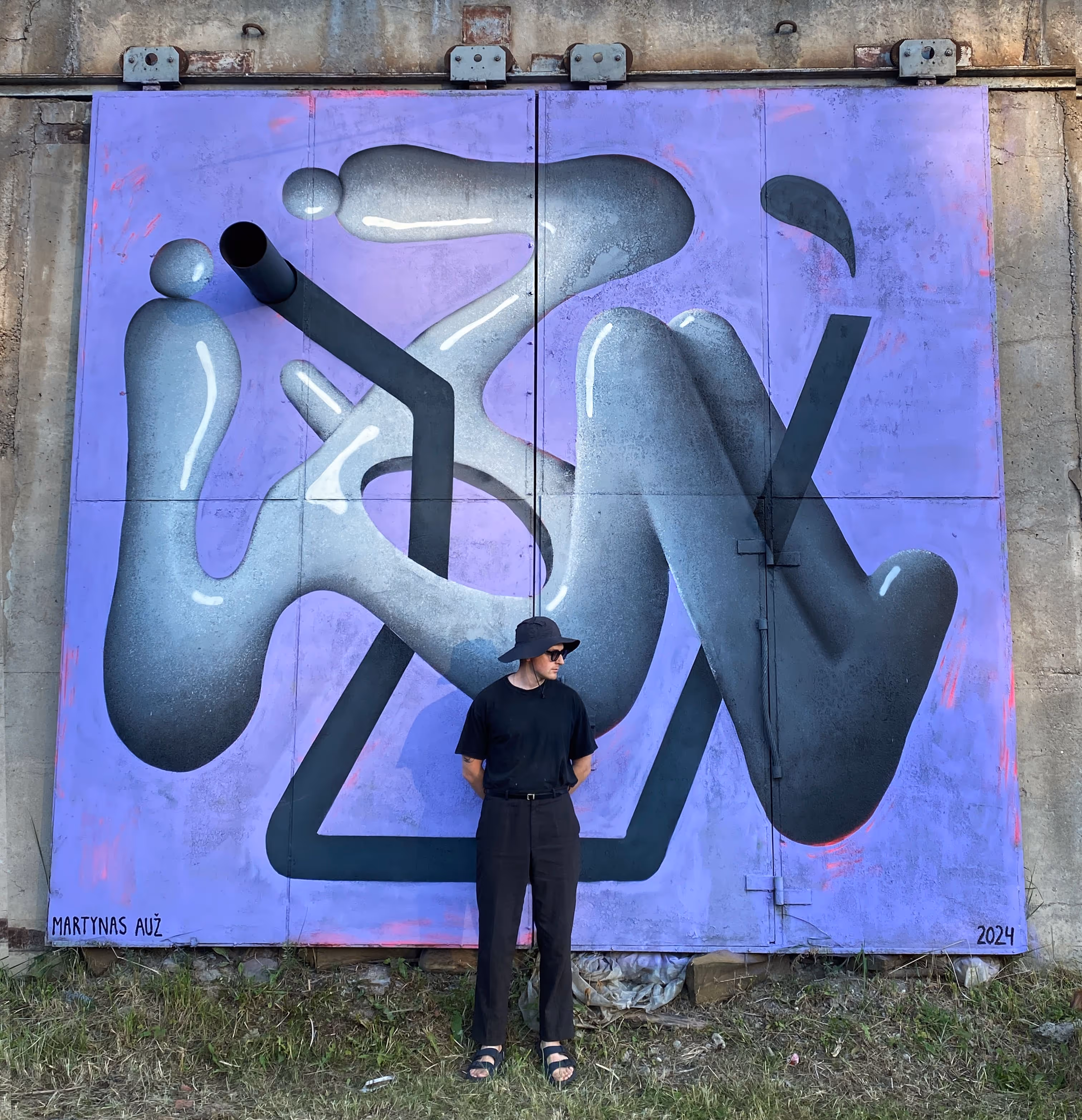 Martynas Auz in his studio